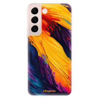 Odolné silikónové puzdro iSaprio - Orange Paint - Samsung Galaxy S22+ 5G