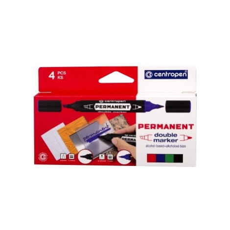 Centropen 1666 PERMANENT DOUBLE 1mm a 1-4mm (bal=4ks)