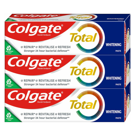 COLGATE Total Whitening Zubná pasta 3 x 75 ml