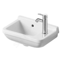 DURAVIT - Starck 3 Umývadielko, 400x260 mm, s prepadom, s otvorom na batériu vpravo, biela 07514