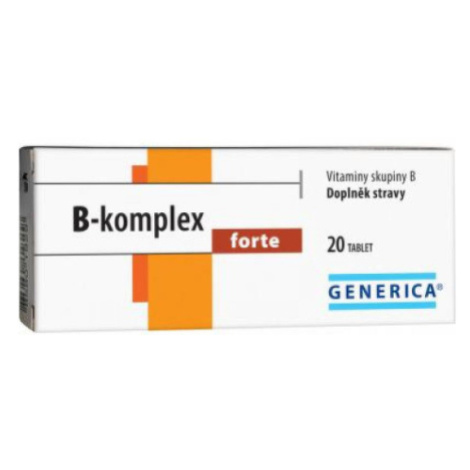 GENERICA B-komplex forte 20 tabliet