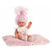 Llorens 26316 NEW BORN DIEVČATKO- realistická bábika bábätko s celovinylovým telom - 26 c