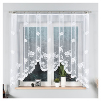 Biela žakarová záclona IRENA 310x160 cm