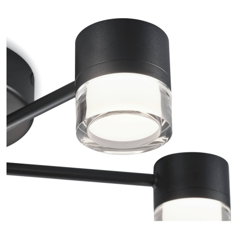 Helestra Kala stropné LED svietidlo, čierna, 7-pl.