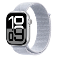 APPLE Watch Series 10 GPS + Cellular 42mm Silver Aluminium Case with Blue Cloud Sport Loop