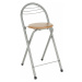 Barová stolička, buk/alumínium, BOXER