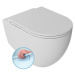 ISVEA - INFINITY závesná WC misa, Rimless, 36,5x53cm, matná biela 10NF02001-2L