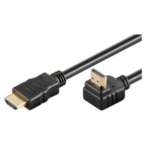 PremiumCord vysokorýchlostný HDMI kábel s Ethernetom (90 °) 10m