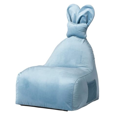 Modrý detský sedací vak Funny Bunny – The Brooklyn Kids