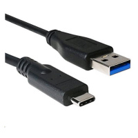 Kabel C-TECH CB-USB3C-10B USB 3.0 AM na Type-C kabel (AM/CM), 1m, černý