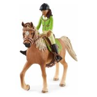 Schleich Jazdkyňa Sarah s pohyblivými kĺbmi na koni