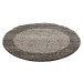 Kusový koberec Life Shaggy 1503 taupe kruh Rozmery koberca: 160x160 kruh
