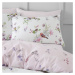 Biele/ružové obliečky na jednolôžko 135x200 cm Songbird – Catherine Lansfield