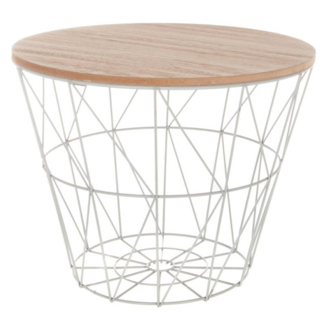Drátěný odkládací stolek Kumi šedý DekorStyle