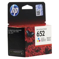 Cartridge HP F6V24AE, 652, Tri-color