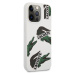 Lacoste Liquid Silicone Allover Pattern Kryt pre iPhone 13 Pro White