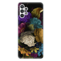 Odolné silikónové puzdro iSaprio - Dark Flowers - Samsung Galaxy A32 5G