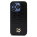 DKNY PU Leather Repeat Pattern Stack Logo Magsafe Zadný Kryt pre iPhone 12/12 Pro Black