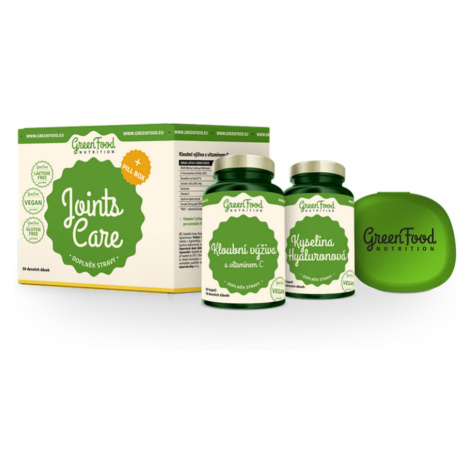 GREENFOOD NUTRITION Joints care kyselina hyalurónová 60 kapsúl a kĺbová výživa 60 kapsúl + PILLB