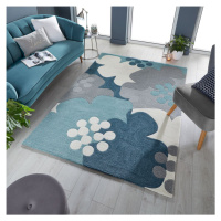 Kusový koberec Zest Retro Floral Blue - 160x230 cm Flair Rugs koberce