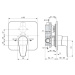 IDEAL STANDARD - Cerafine D Batéria pod omietku, chróm A7190AA