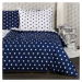 4Home bavlnené obliečky Stars Navy blue, 140 x 200 cm, 70 x 90 cm