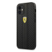 Kryt Ferrari FESNECHCP12SBK iPhone 12 mini 5,4" black hardcase On Track PU Carbon (FESNECHCP12SB