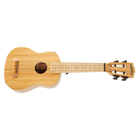 Cascha Soprano Ukulele Bamboo Natural EQ