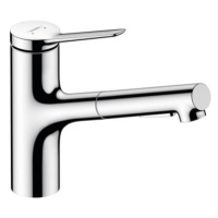 Drezová batéria Hansgrohe Zesis s vyťahovacou spŕškou, 2 prúdy chróm 74810000