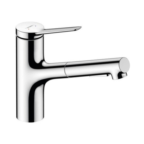 Drezová batéria Hansgrohe Zesis s vyťahovacou spŕškou, 2 prúdy chróm 74810000