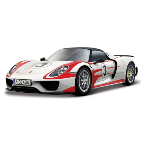 Bburago 1:24 Race Porsche 918 Weissach biela 18-28009