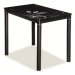 Sconto Jedálenský stôl DOMOR čierna, 100x60 cm