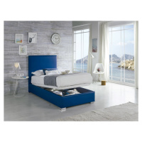 Estila Moderná jednolôžková kožená posteľ Piccolo s úložným priestorom 90-105cm
