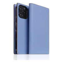 SLG Design puzdro D9 France Chevere Sully Leather Diary pre iPhone 14 Pro - Blue Vista