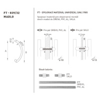 FT - MADLO kód 839 O 32 mm UN ks NEM - nerez matná (F60) 355 mm O 32 mm