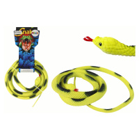 mamido Umelý gumový had koralový žltý s PVC záplatami