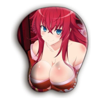 Herná podložka pod myš Highschool DxD – Rias s 3D podpierkou zápästia