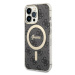 Kryt Guess iPhone 13 Pro 6.1" black hardcase 4G MagSafe (GUHMP13LH4STK)