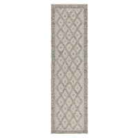 Ručně tkaný běhoun Minerals Diamond Grey - 60x230 cm Flair Rugs koberce