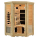 Juskys Infračervená sauna / tepelná kabína Aalborg s triplexným vykurovacím systémom a drevom He