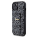 Guess PU Grip Stand G Cube Zadný Kryt pre iPhone 15 Black