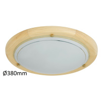 Stropné okrúhle svietidlo UFO 2xE27, Svetlé drevo (Rabalux)