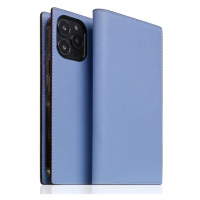 SLG Design puzdro D9 France Chevere Sully Leather Diary pre iPhone 14 Pro Max - Blue Vista