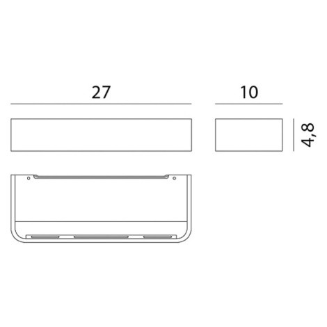 Rotaliana Frame W2 LED svetlo čierna 3 000 K