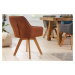 LuxD 25758 Dizajnová otočná stolička Gaura vintage hnedá