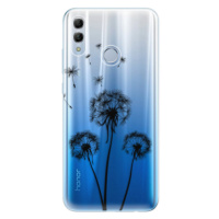 Odolné silikónové puzdro iSaprio - Three Dandelions - black - Huawei Honor 10 Lite