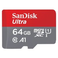 SanDisk Ultra microSDXC 64GB 140 MB/s UHS-I U1 Class 10 + adaptér