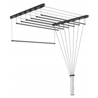 Erga Erga, stropný vešiak na sušenie bielizne 7x110 cm, čierna, ERG-SEP-10SUSSU7PCZ11