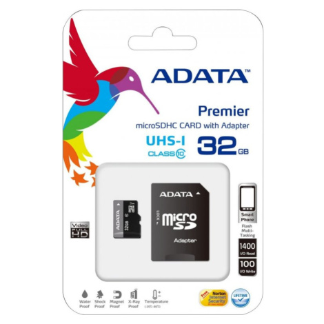 OEM ADATA Micro SDHC karta 32GB, Class 10+SD