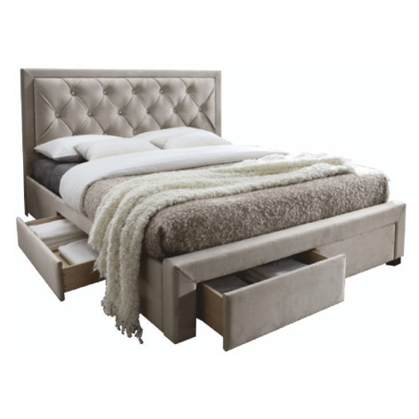 Manželská posteľ, sivohnedá, 160x200, OREA Tempo Kondela